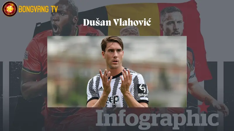 Dušan Vlahović - cầu thủ Serbia xuất sắc nhất 