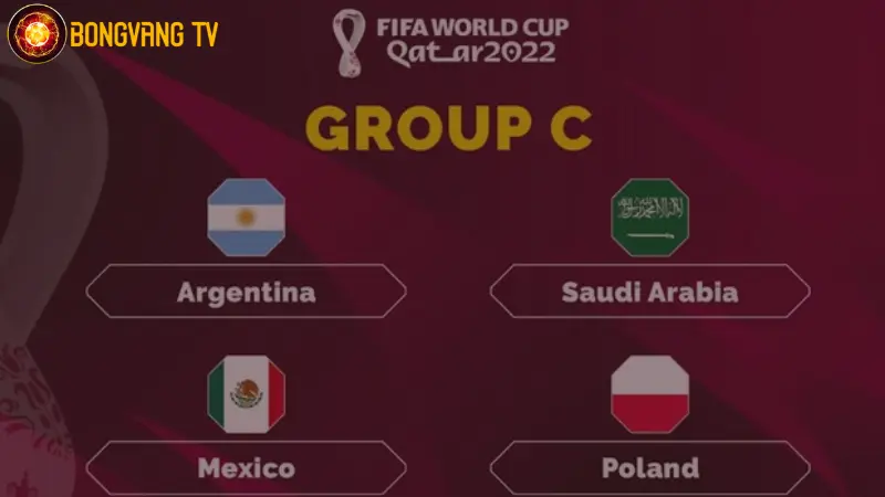 Bảng C - danh sách cầu thủ tham dự world cup