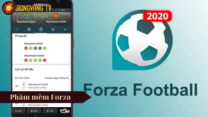 Forza Football có thiết kế gọn gàng tinh tế về thống kê và livescore 
