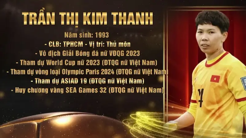 Trần Thị Kim Thanh - Niềm tự hào của bóng đá nữ